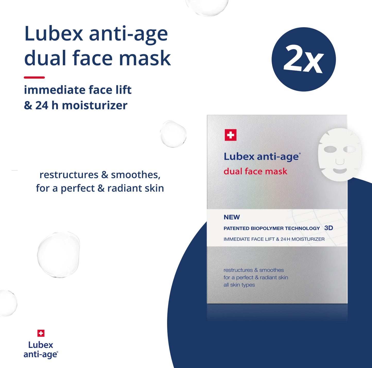 Lubex anti-age dual face mask